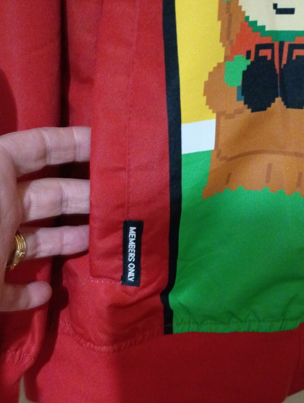 NWT Men's Members Only x South Park 8-Bit Graphic Windbreaker Jacket. Size XL - Picture 7 of 11